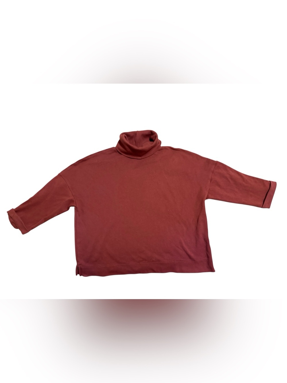 Sessun Women's Turtleneck Top in Deep Burgundy XS